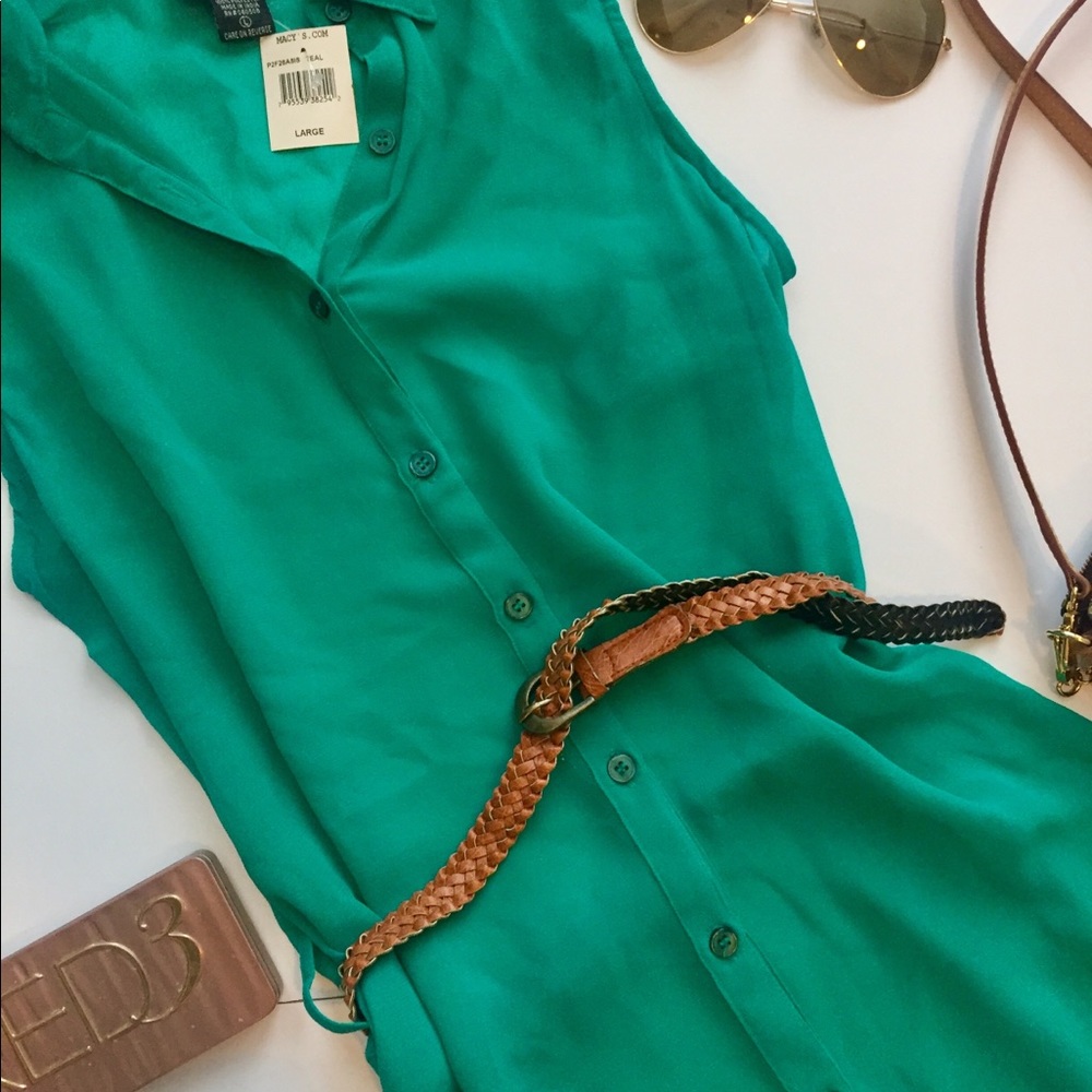 NWT Teal Green Dress - Picture 3 of 3